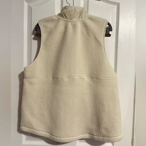 O'Neill Cream Zip-up Sherpa Fleece Vest - Picture 7 of 7